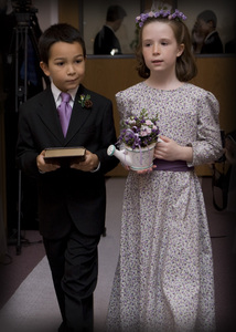 Flower Girl and Bible Boy
